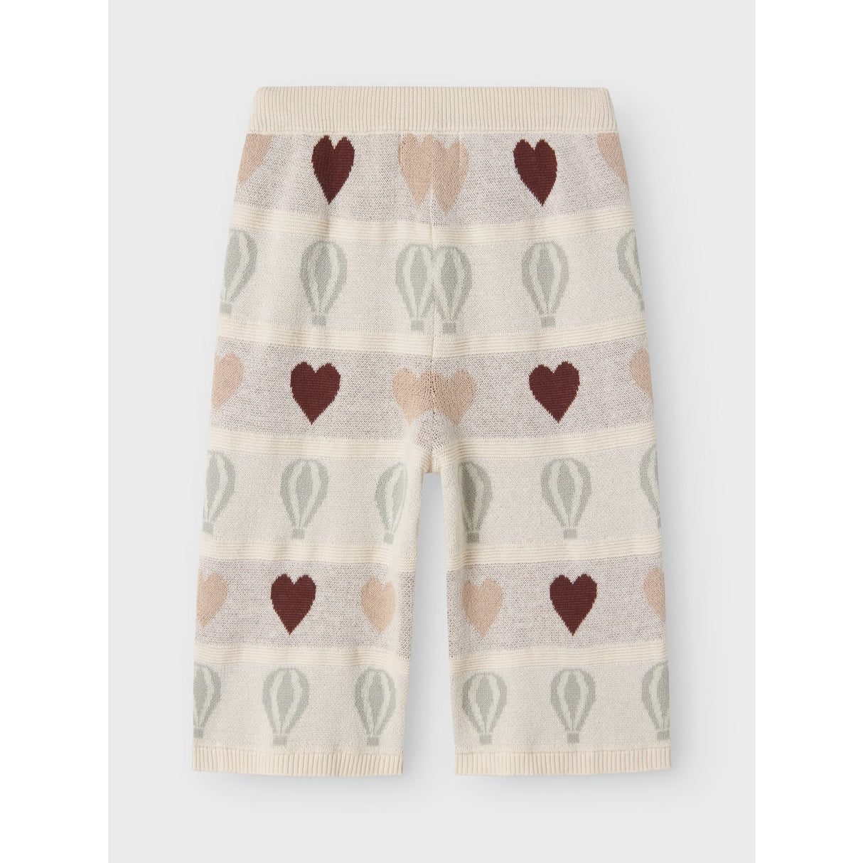 Lil'Atelier Pastel Parchment Nmflamai Wide Strikk Ancle Pant Lil