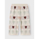 Lil'Atelier Pastel Parchment Nmflamai Wide Strikk Ancle Pant Lil