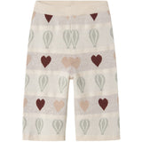 Lil'Atelier Pastel Parchment Nmflamai Wide Strikk Ancle Pant Lil