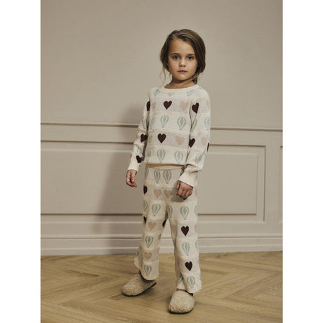 Lil'Atelier Pastel Parchment Nmflamai Wide Strikk Ancle Pant Lil