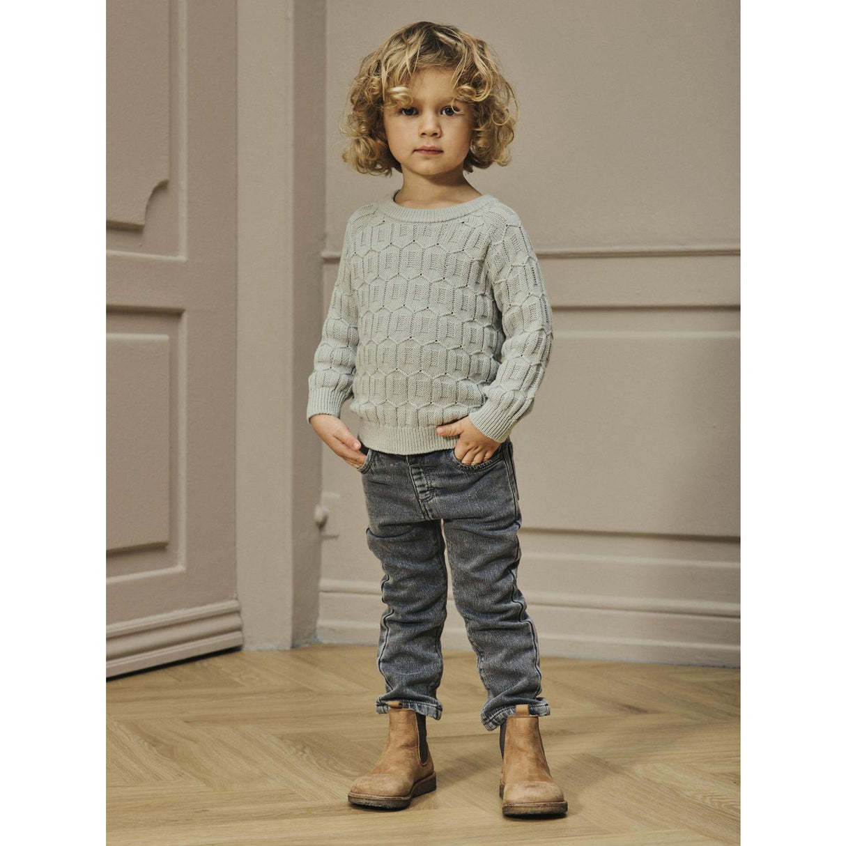Lil'Atelier Pigeon Nmmollie Ls Strikk Lil