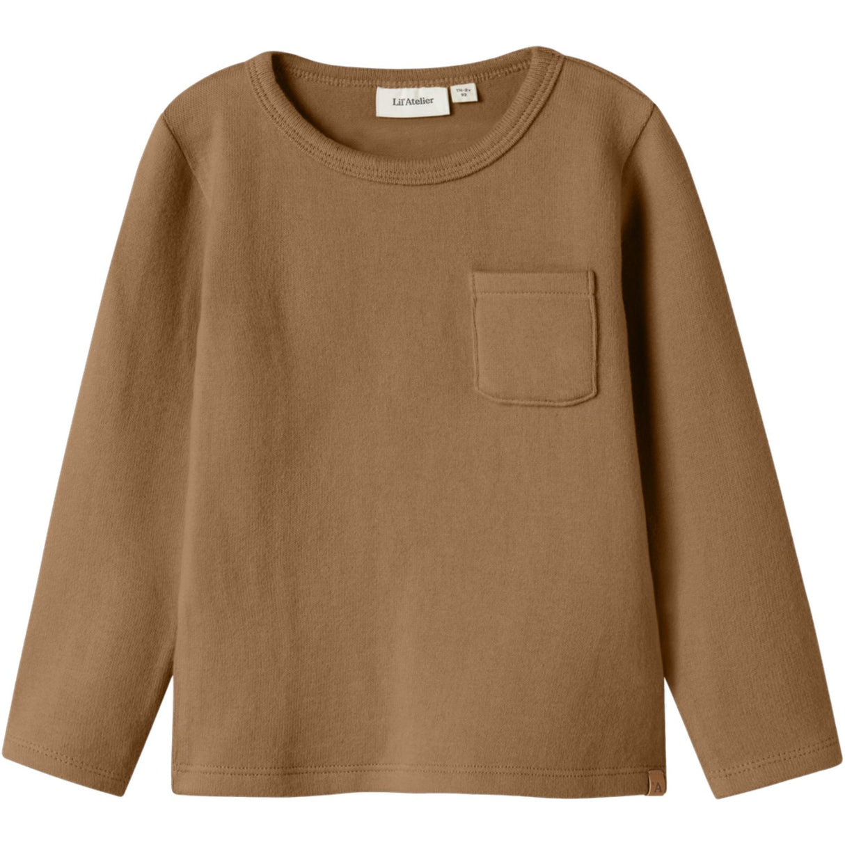 Lil'Atelier Sepia Tint Nmmthoro Hen Ls Slim Topp Lil