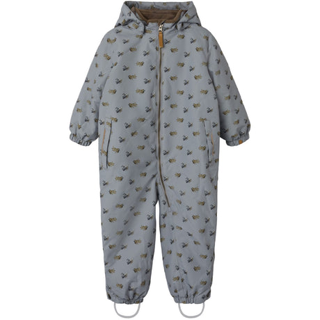 Lil'Atelier Ultimate Grey Airplanes Nmmlasnow10 Flydress Aop Fo Lil