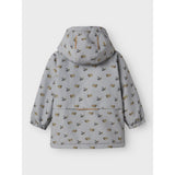 Lil'Atelier Ultimate Grey Airplanes Nmmlasnow10 Jkt Fo Aop1 Lil