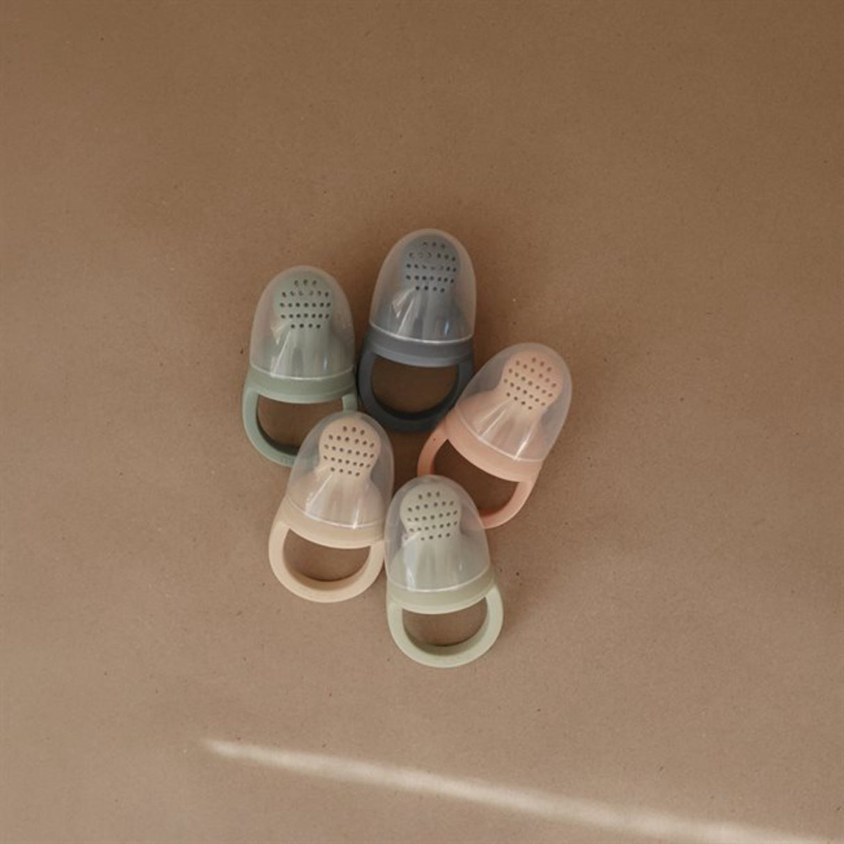 Mushie Cambridge Blue Silikon Fresh Food Feeder 2-Pakning