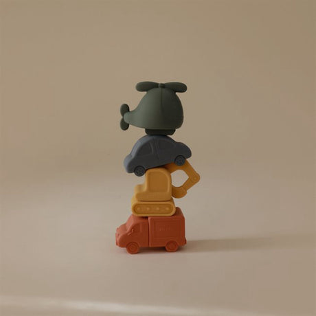 Mushie Vehicles Bath Play Sett - 4 Pakke