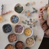 Mushie Multi HEX Connect Building Leketøy Sett