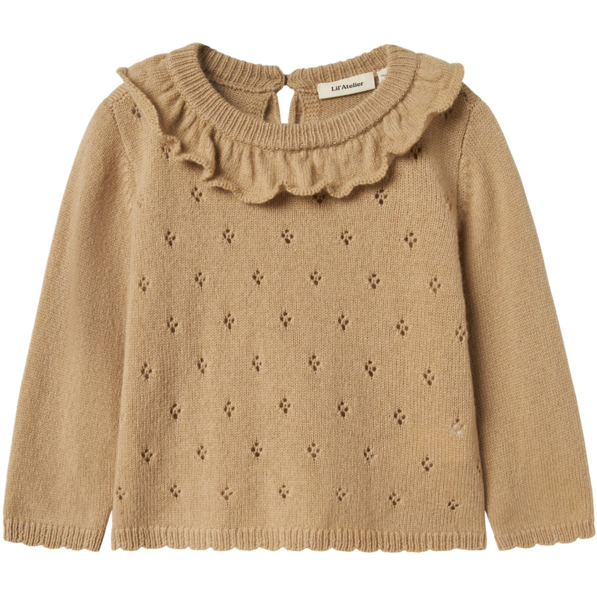 Lil'Atelier Safari Melange Nmfnalio Ls Strikk Lil