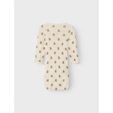 Lil'Atelier Turtledove Melange Nbnnalu Wo/Mo Ls Slim Omslags Body Lil