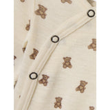 Lil'Atelier Turtledove Melange Nbnnalu Wo/Mo Ls Slim Omslags Body Lil