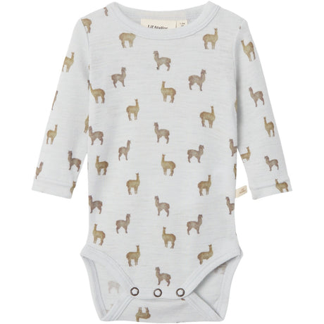 Lil'Atelier Gray Dawn Lama Nbmnoel Nor Ull Ls Slim Body Lil