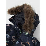 Name It Dark Sapphire Dino Earth Nmmsnow10 Drakt Aop Fo Noos