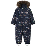 Name It Dark Sapphire Dino Earth Nmmsnow10 Drakt Aop Fo Noos