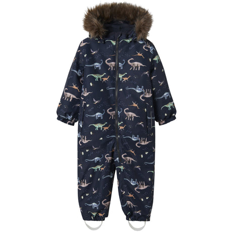 Name It Dark Sapphire Dino Earth Nmmsnow10 Drakt Aop Fo Noos