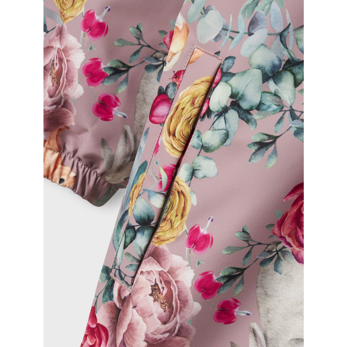 Name It Woodrose Flower Rabbit Nmfsnow10 Drakt Aop Fo Noos