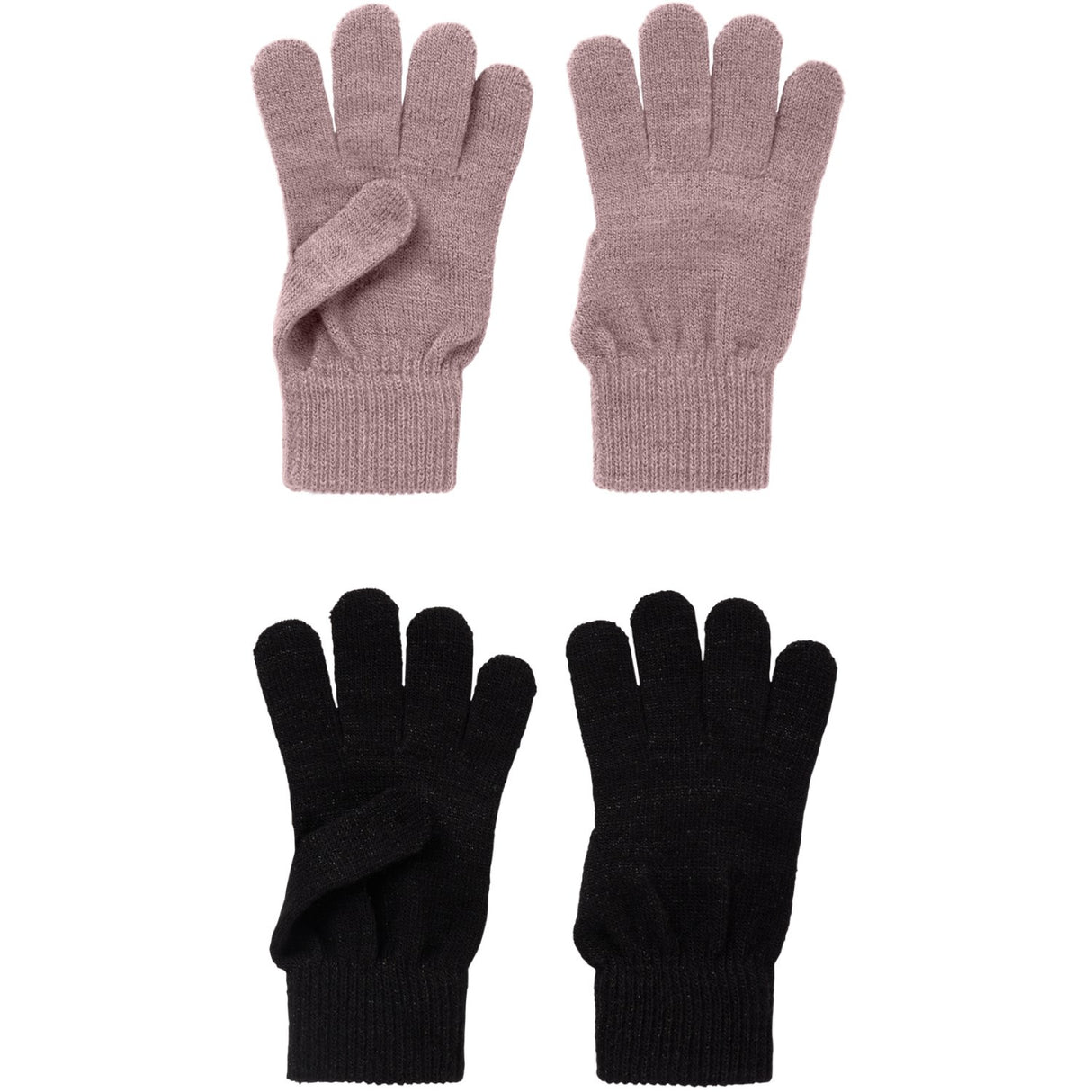 Name It Black Woodrose Nkfmagic Glitter Hansker 2P