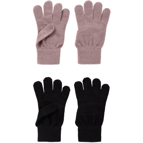 Name It Black Woodrose Nkfmagic Glitter Hansker 2P