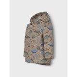 Name It Silver Mink Dino Nmmmax Pa Jakke Aop Noos