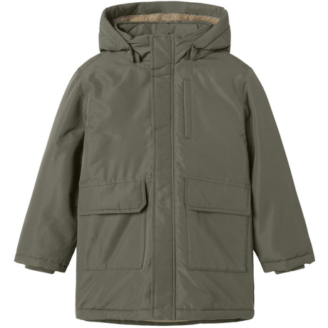 Name It Dusty Olive Nkmmarlow Parka Jakke Pb Fo