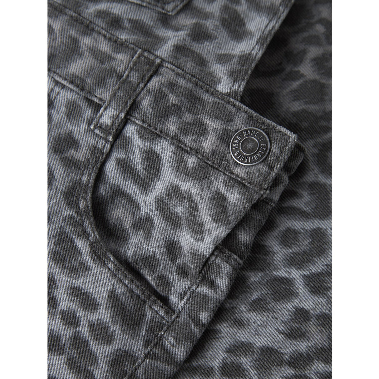 Name It Night Owl Grey Leopard Nmfophelia Twi Spencer Kjole 4444-Td