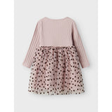 Name It Burnished Lilac Nmfnea Ls Tyll Kjole