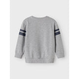 Name It Grey Melange Nmmadam Spider Nreg Sweat Bru Mar