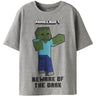 Name It Grey Melange Nkmsumba Minecraft Ss Nreg Topp Box Bfu