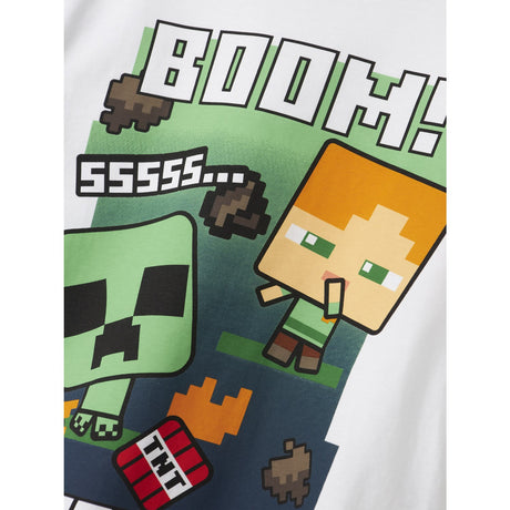 Name It Bright White Nkmac Minecraft Ls Nreg Topp Box Noos Bfu