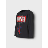 Name It Black Nmmsuler Spider Nreg Ls Topp Mar