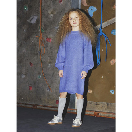 Name It Blue Ice Nkfomarian Ls Strikk Kjole