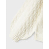 Name It Cloud Dancer Nkfnadalie Ls Strikk