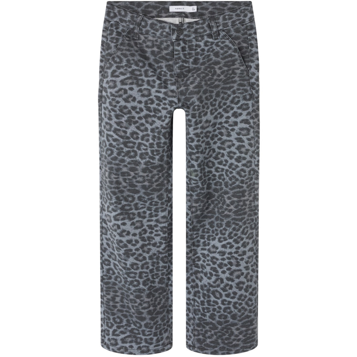 Name It Night Owl Grey Leopard Nkfrose Wide Twi Bukser 4444-Td Noos