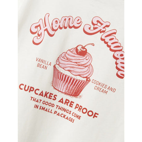 Name It Cloud Dancer Red Alert Nkfneata Ss Nreg Topp