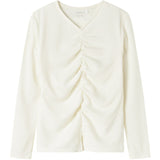 Name It Cloud Dancer Nkfodny Ls Slim Topp