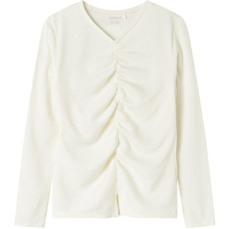 Name It Cloud Dancer Nkfodny Ls Slim Topp