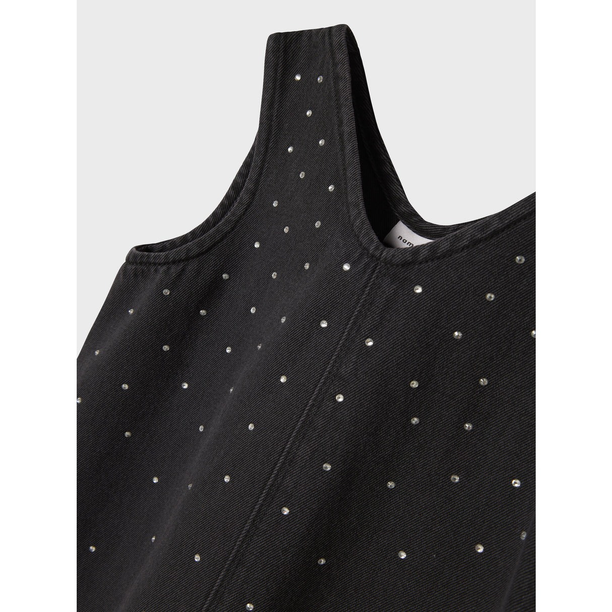 Name It Dark Grey Denim Nkfmonala Sl Loose Kjole 8810-Im O