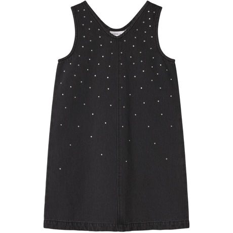 Name It Dark Grey Denim Nkfmonala Sl Loose Kjole 8810-Im O