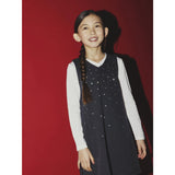 Name It Dark Grey Denim Nkfmonala Sl Loose Kjole 8810-Im O