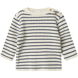 Name It Insignia Blue Cloud Dancer Nbmostripe Ls Strikk