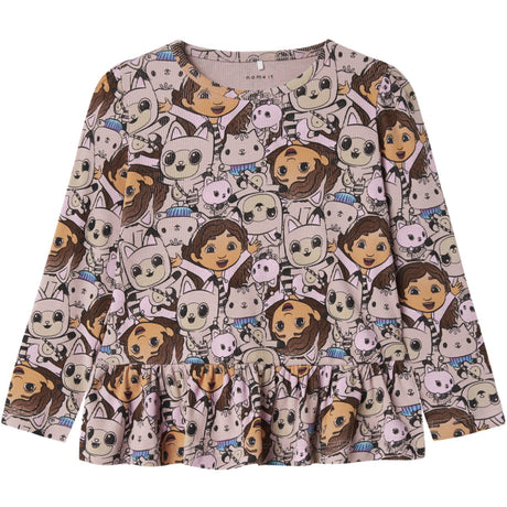 Name It Burnished Lilac Nmfsemma Gabby Ls Topp Sky