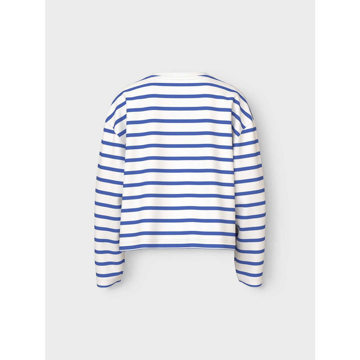 Name It Cloud Dancer Amparo Blue Stripe Nkfvita Ls Kort Rlx Topp
