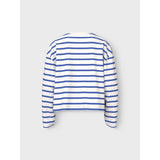 Name It Cloud Dancer Amparo Blue Stripe Nkfvita Ls Kort Rlx Topp