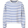 Name It Cloud Dancer Amparo Blue Stripe Nkfvita Ls Kort Rlx Topp