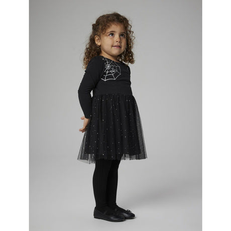 Name It Black Nmfolone Ls Kjole