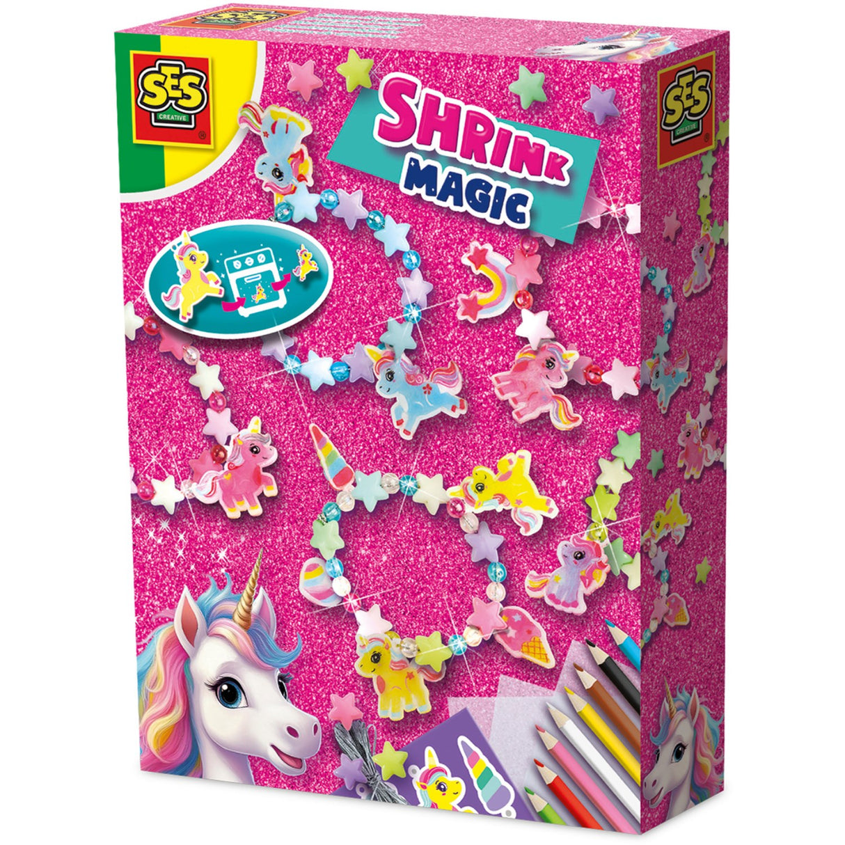 SES Creative Krympe Plast Enhjørning Armbånd