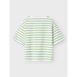 Name It Bright White Arcdian Green Nkfvitanni Ss Kort Rlx Topp