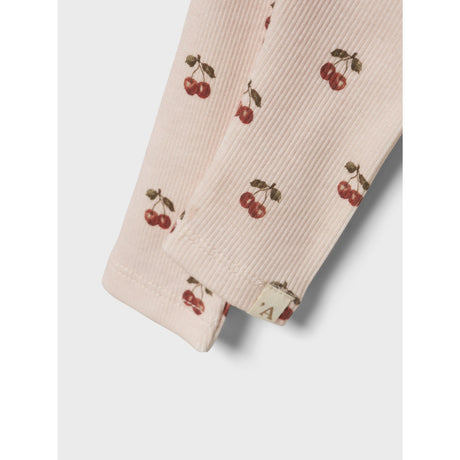 Lil'Atelier Silver Peony Cherry Nbflavo Elf Slim Leggings Lil Noos