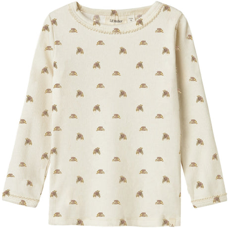Lil'Atelier Turtledove Croissant Nmflavo Egi Ls Slim Topp Lil