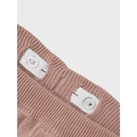 Lil'Atelier Misty Rose Nmflulio Wide Strikk Ancle Bukser Lil