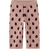 Lil'Atelier Misty Rose Nmflulio Wide Strikk Ancle Bukser Lil